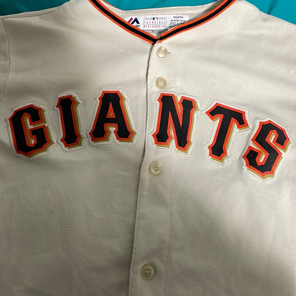 Kids Medium Blank Giants Jersey